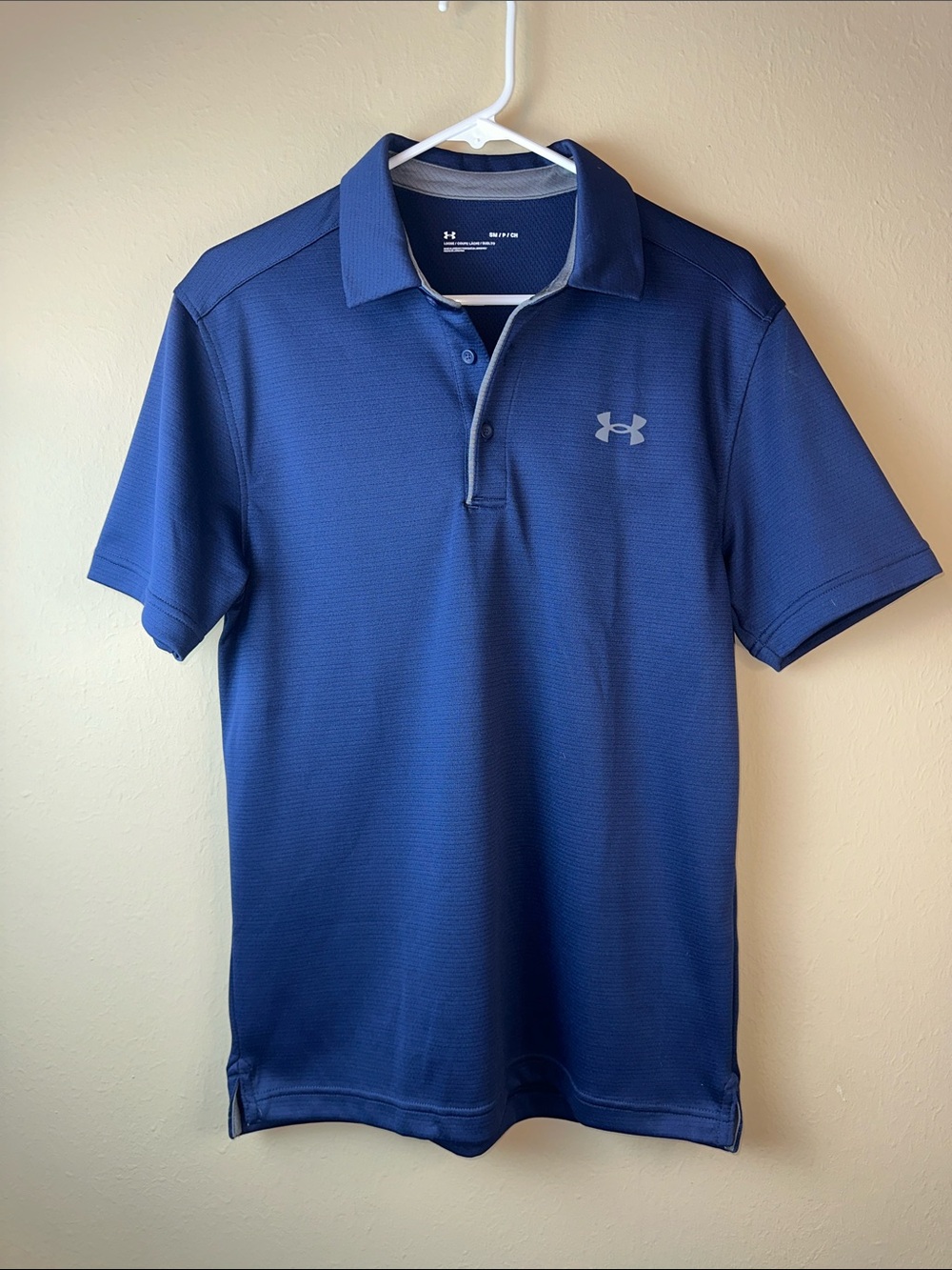 Under Armour Men’s Royal Blue Polo with Contrast Trim